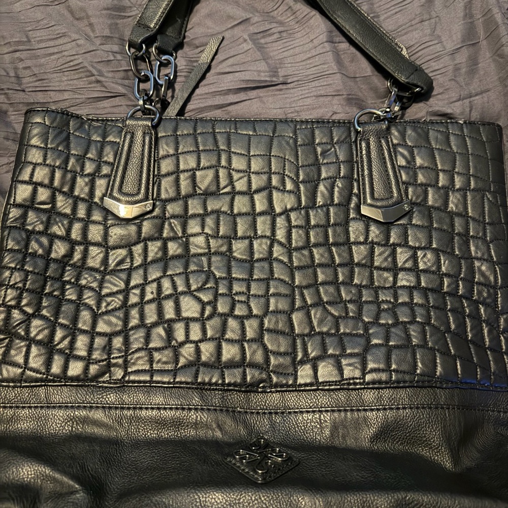 Simply Vera Vera Wang Black Quilted Bag